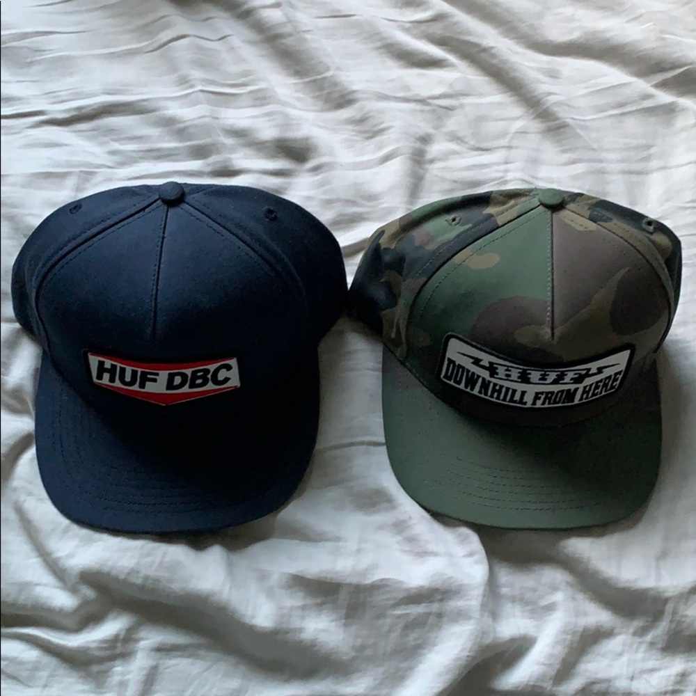 HUF hats (2 for 40)
